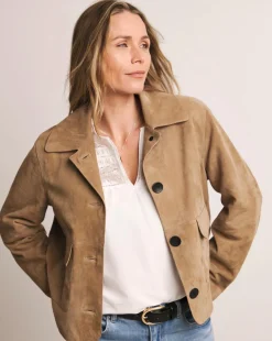 Anthology Suede Trucker Jacket