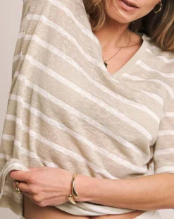 Anthology V-Neck Linen Mix T-Shirt