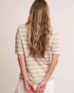 Anthology V-Neck Linen Mix T-Shirt