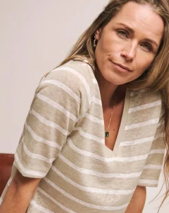 Anthology V-Neck Linen Mix T-Shirt