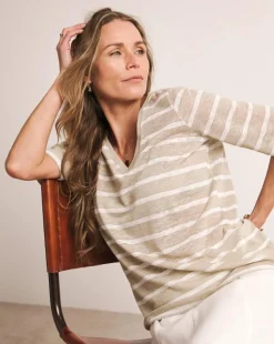 Anthology V-Neck Linen Mix T-Shirt