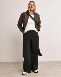 Anthology Washed Black Wide Leg Jeans