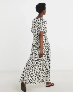 Asymmetric Seam Maxi Dress