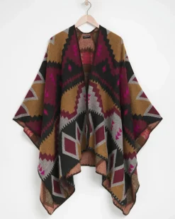 Aztec Print Wrap Around Cape