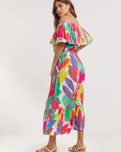 Bardot Maxi Beach Dress