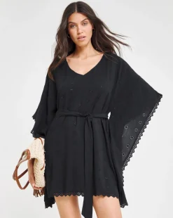 Beach To Beach Broderie Beach Kaftan