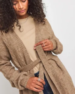 Belted Cable Cardigan