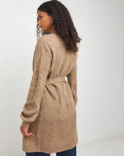 Belted Cable Cardigan