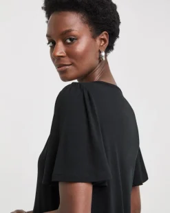 Black Angel Sleeve Top