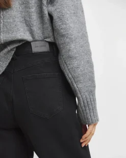 Black Barrel Leg Jeans