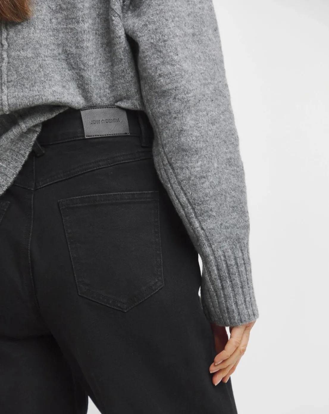 Black Barrel Leg Jeans