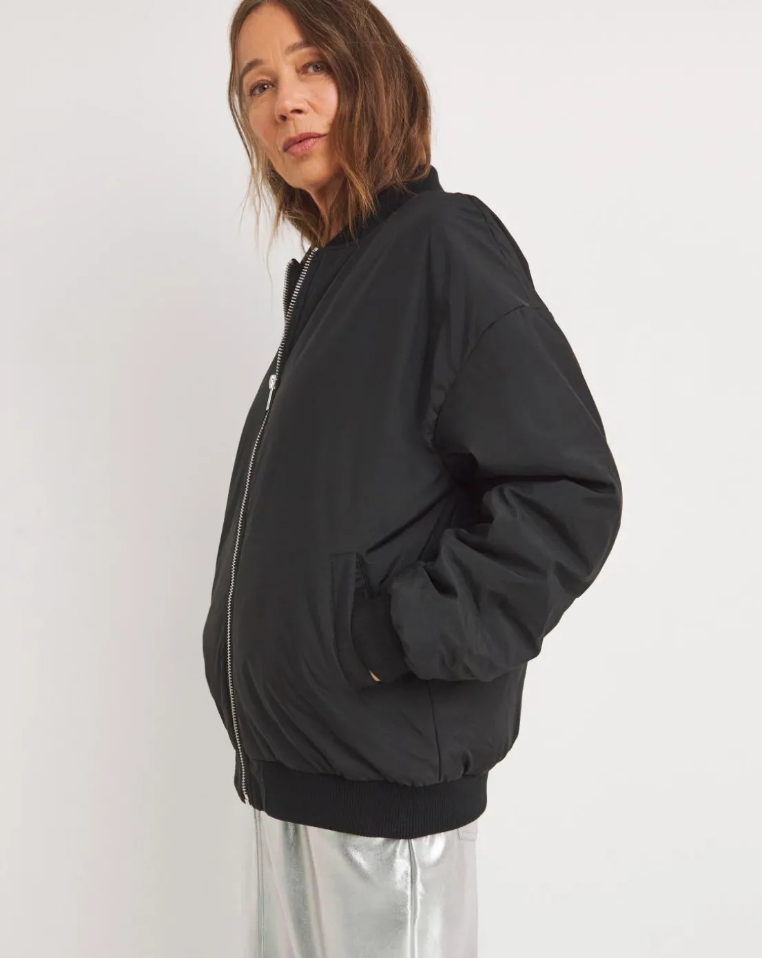 Black Classic Bomber Jacket