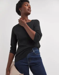 Black Crew Neck Long Sleeve T-Shirt