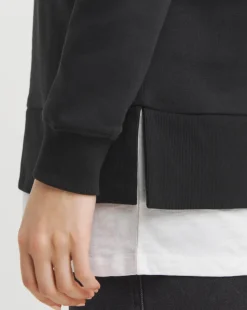 Black Double Layered Sweatshirt