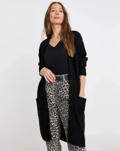 Black Edge To Edge Cardigan