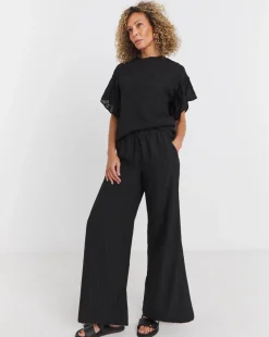 Black Embroidered Blouse