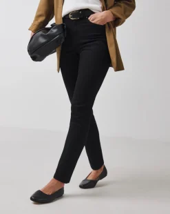 Black High Waist Super Soft Slim Leg Jeans