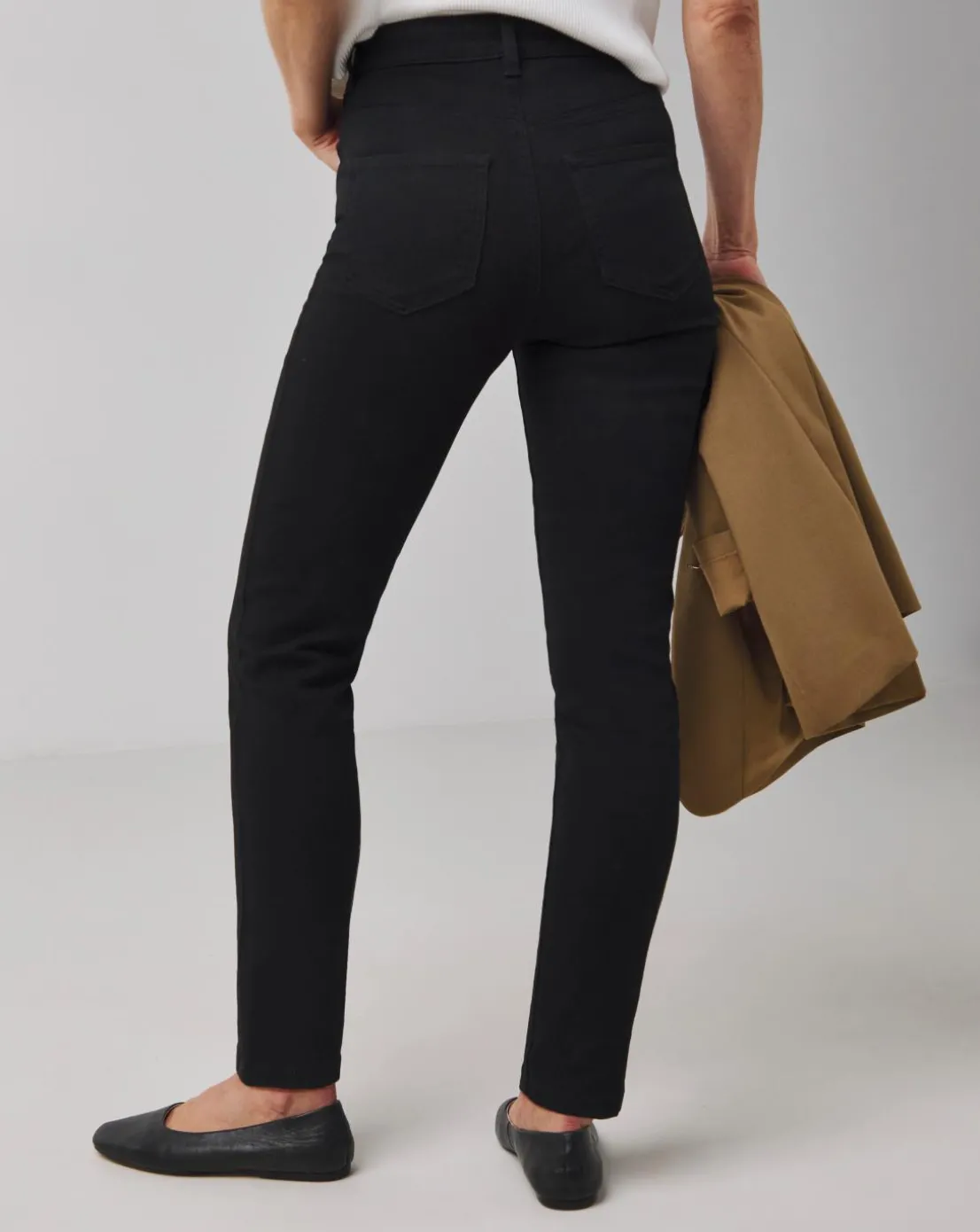 Black High Waist Super Soft Slim Leg Jeans