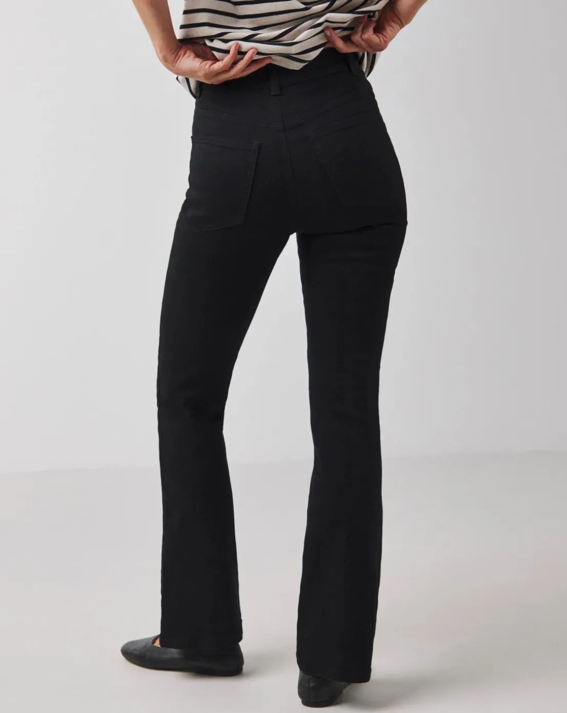 Black High Waist Super Soft Bootcut Jeans