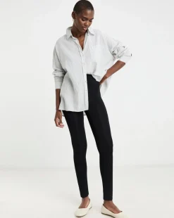 Black Jersey High Waisted Leggings