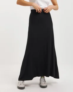 Black Jersey Maxi Skirt