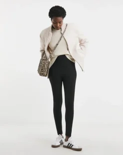 Black Ribbed Legging