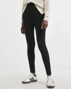 Black Ribbed Legging