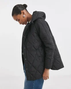 Black Short Quilted Jacket