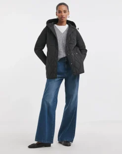 Black Short Quilted Jacket