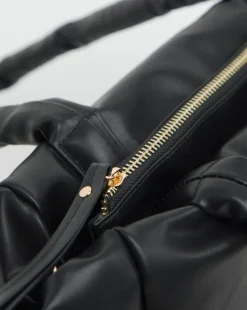 Black Soft Volume Padded Tote Bag