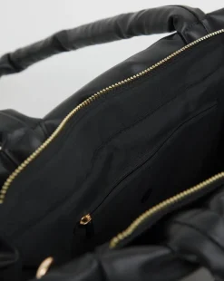 Black Soft Volume Padded Tote Bag