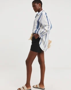 Black Stretch Chino Shorts