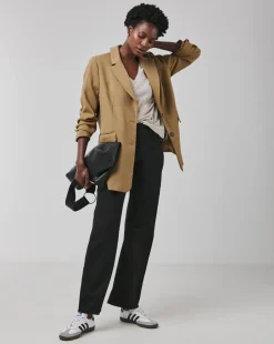 Black Stretch Wide Leg Jeggings