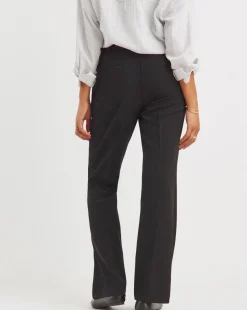 Black Tailored Bootcut Trousers