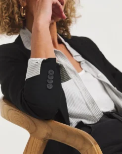 Black Tailored Single Breasted Blazer