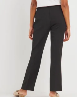 Black Tailored Straight Leg Trousers