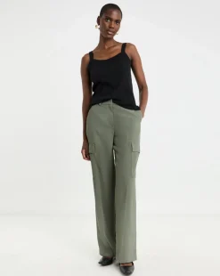 Black Thick Strap Cami Vest