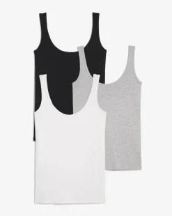 Black White & Grey 3 Pack Vests