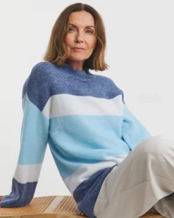 Blue Colour Block Tunic