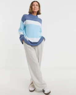 Blue Colour Block Tunic