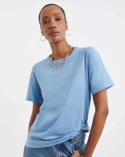 Blue Crew Neck T-Shirt