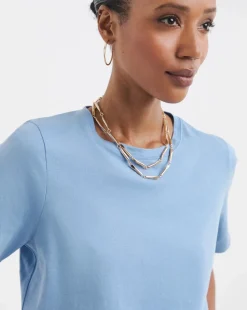 Blue Crew Neck T-Shirt