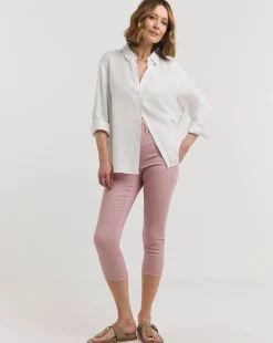 Blush Stretch Crop Jeggings
