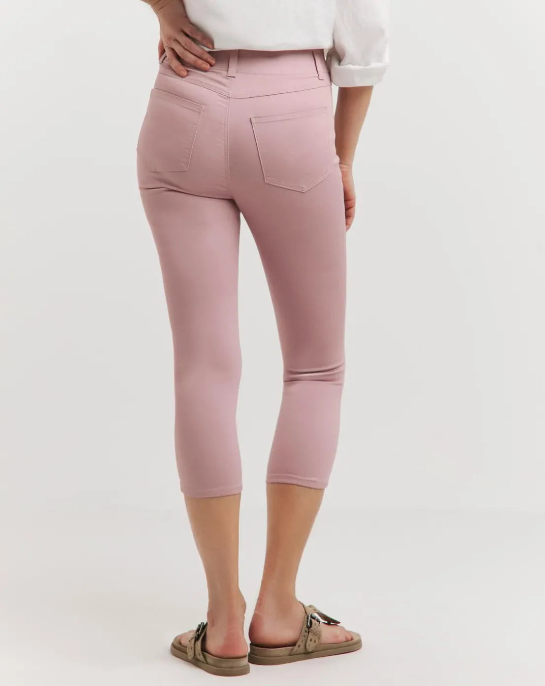 Blush Stretch Crop Jeggings