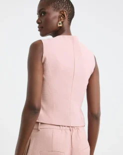 Blush Texture Waistcoat