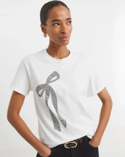 Bow Embellished T-Shirt