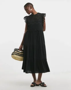 Broderie 2 - in - 1 Maxi Dress