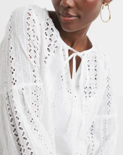 Broderie Long Sleeve Blouse