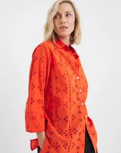 Broderie Long Sleeve Shirt