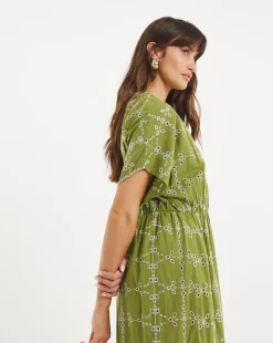 Broderie Smock Dress